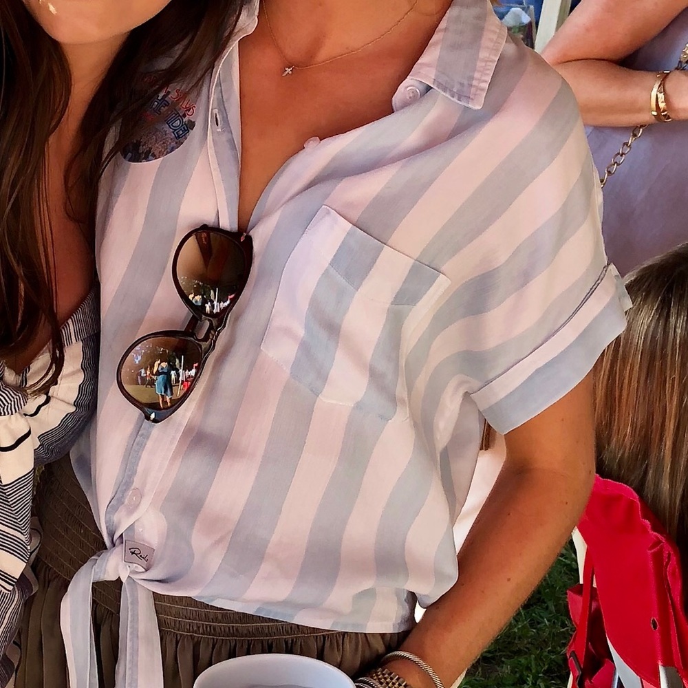 Rails Amelie Block Stripe Blouse - image 2